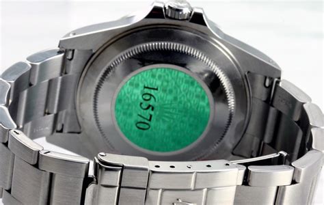 green sticker on rolex